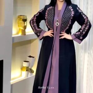 পদ্মকুঁড়ি এম্ব্রয়ডারি ও স্টোন বোরকা (হিজাব ফ্রী)