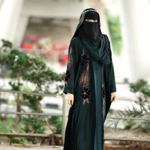 Wedding Season Abaya ২ Part Set 𝐀𝐛𝐚𝐲𝐚 + 𝐇𝐢𝐣𝐚𝐛  𝐙𝐚𝐟𝐫a𝐧 𝐕𝐞𝐥𝐯𝐞𝐭 𝐀𝐩𝐩𝐥𝐢𝐪𝐮𝐞 𝐀𝐛𝐚𝐲𝐚